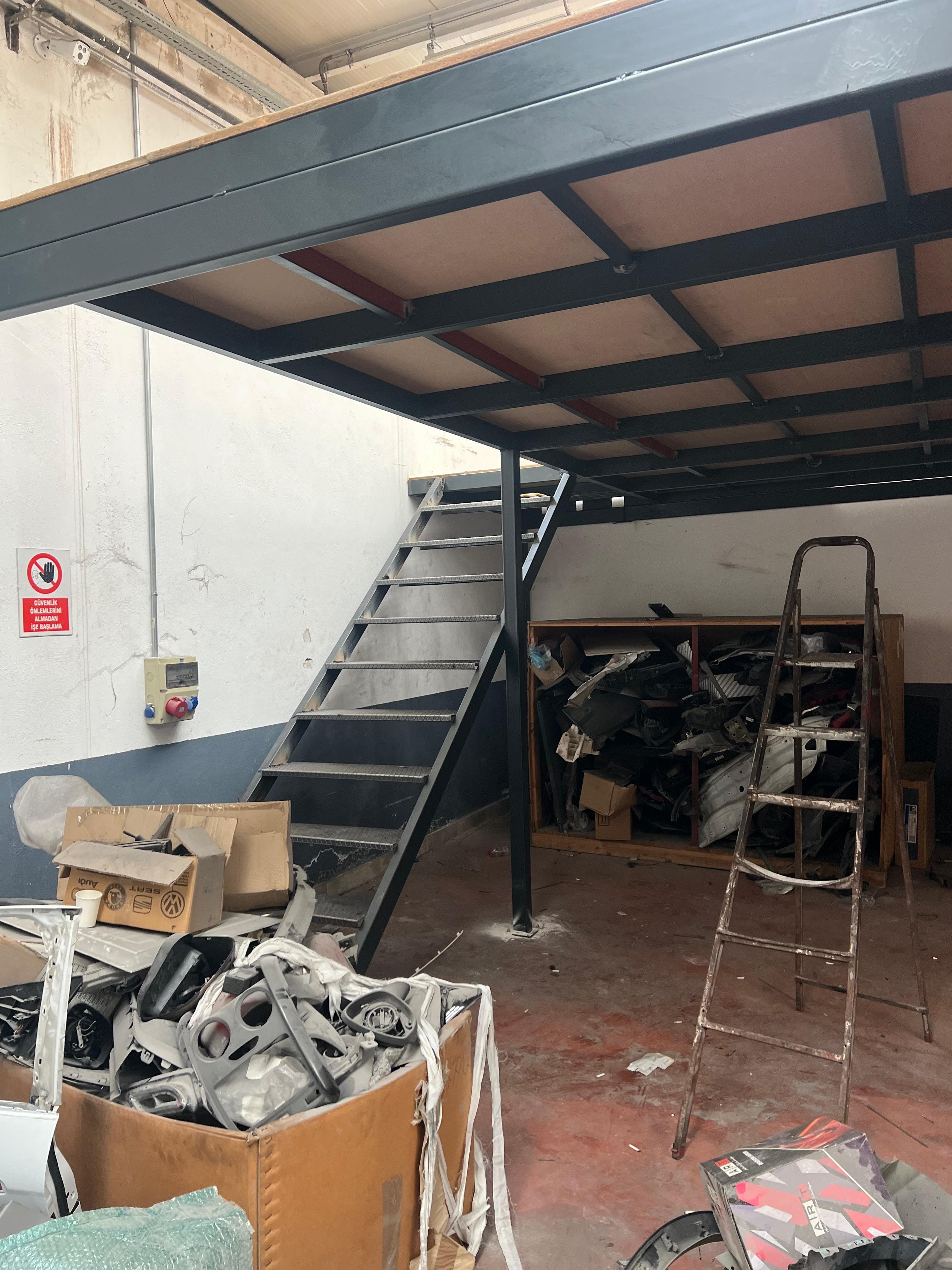 kentsoy çelik autonom 80m2 çelik asma kat projesi