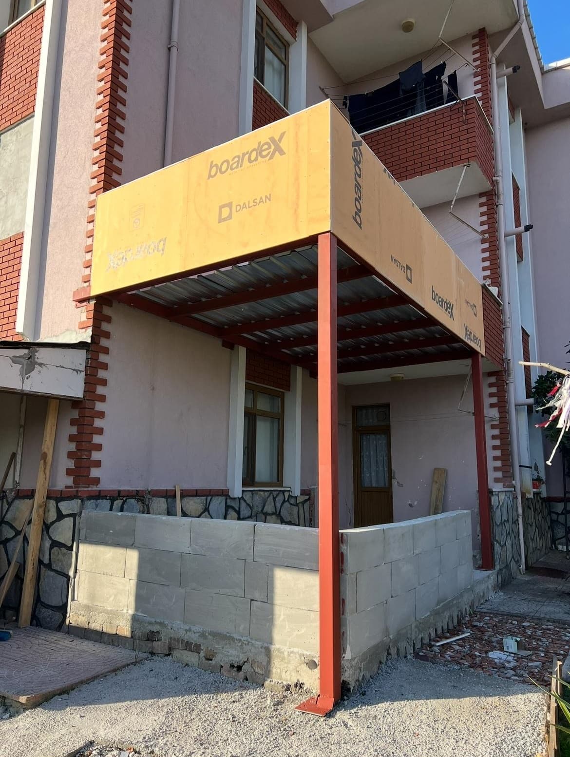 kentsoy çelik balkon uzatma ve asma kat projesi - beykoz istanbul