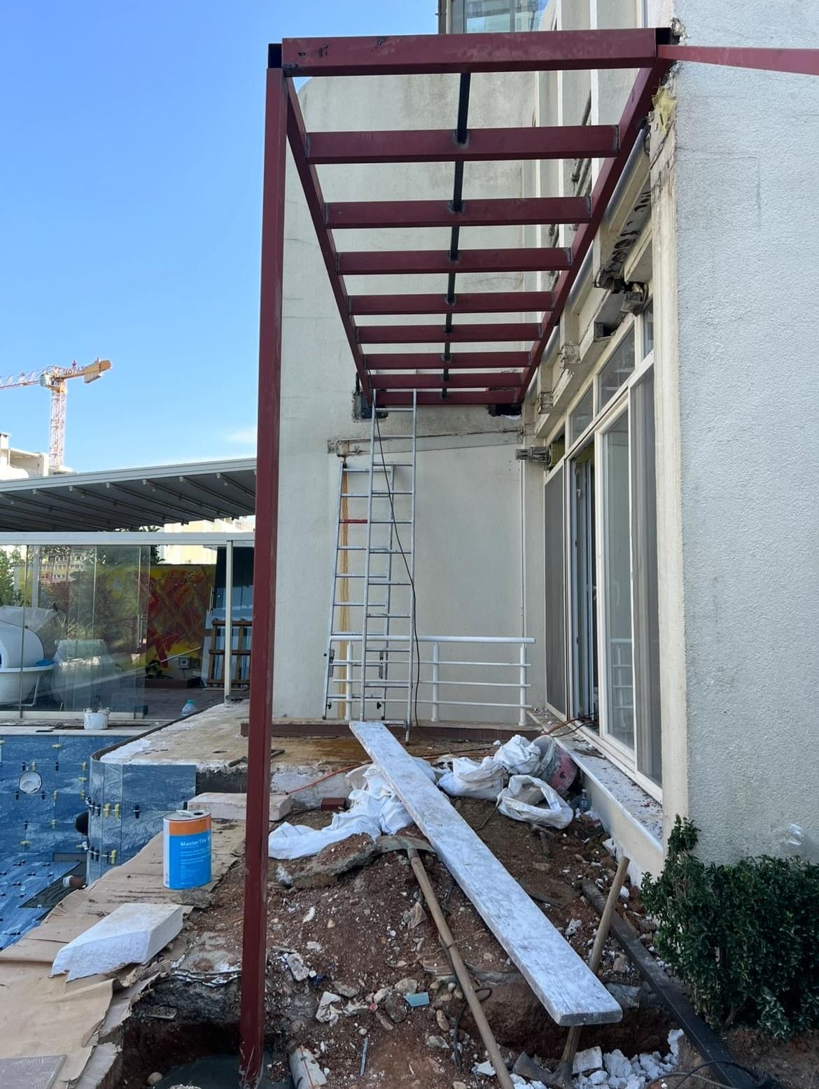 kentsoy çelik sinpaş avergarden çelik balkon ve asma platform projesi