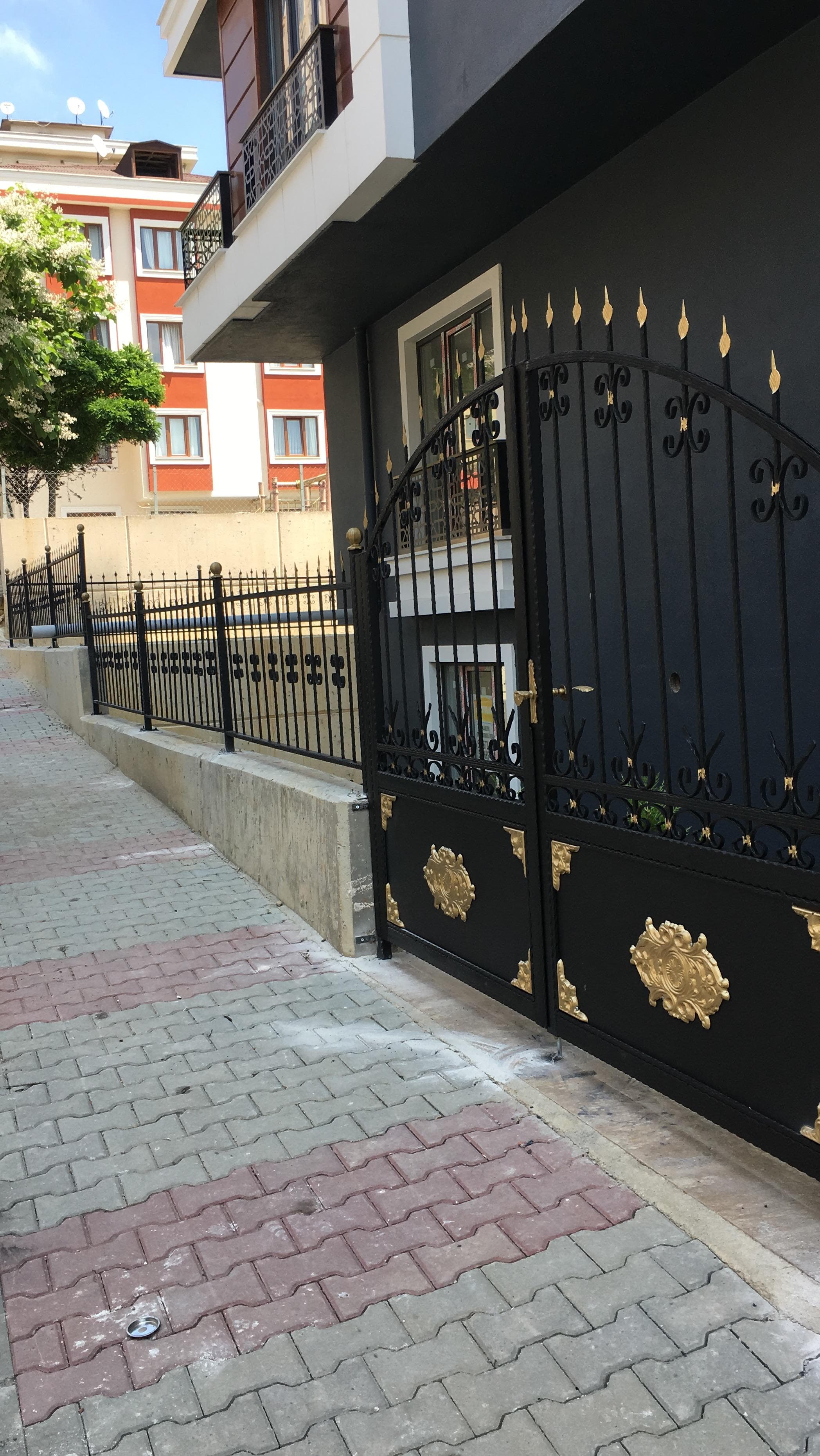 kentsoy çelik ferforje bahçe kapısı - turan yapı