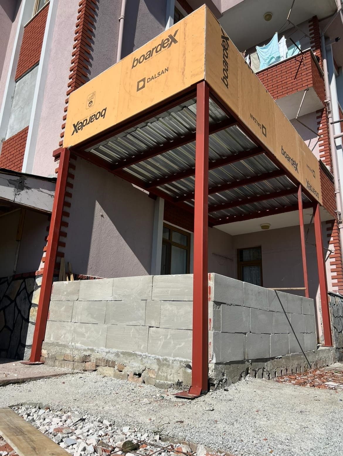kentsoy çelik balkon uzatma ve asma kat projesi - beykoz istanbul
