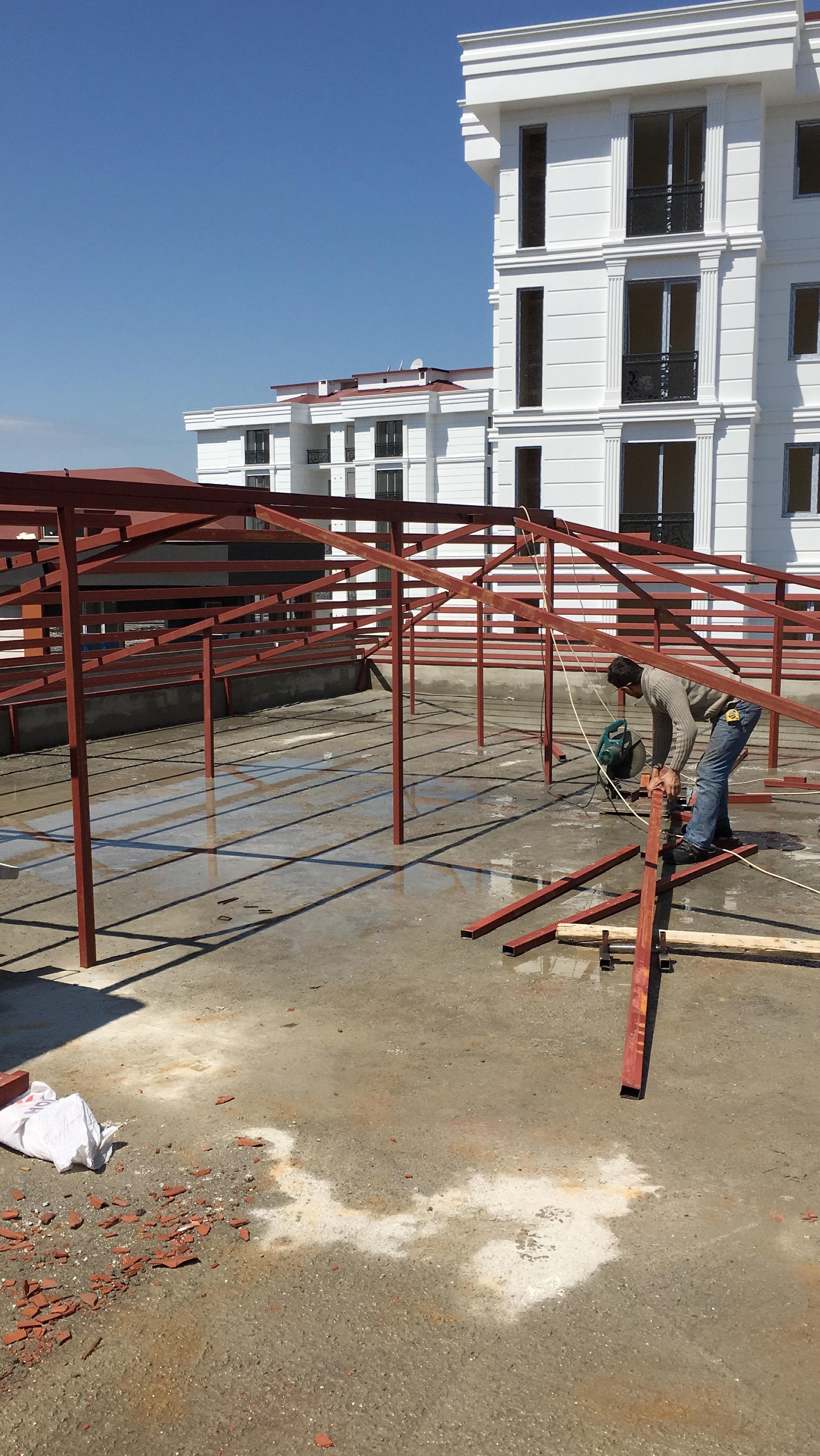 kentsoy çelik kırma çatı görseli - karaman inşaat