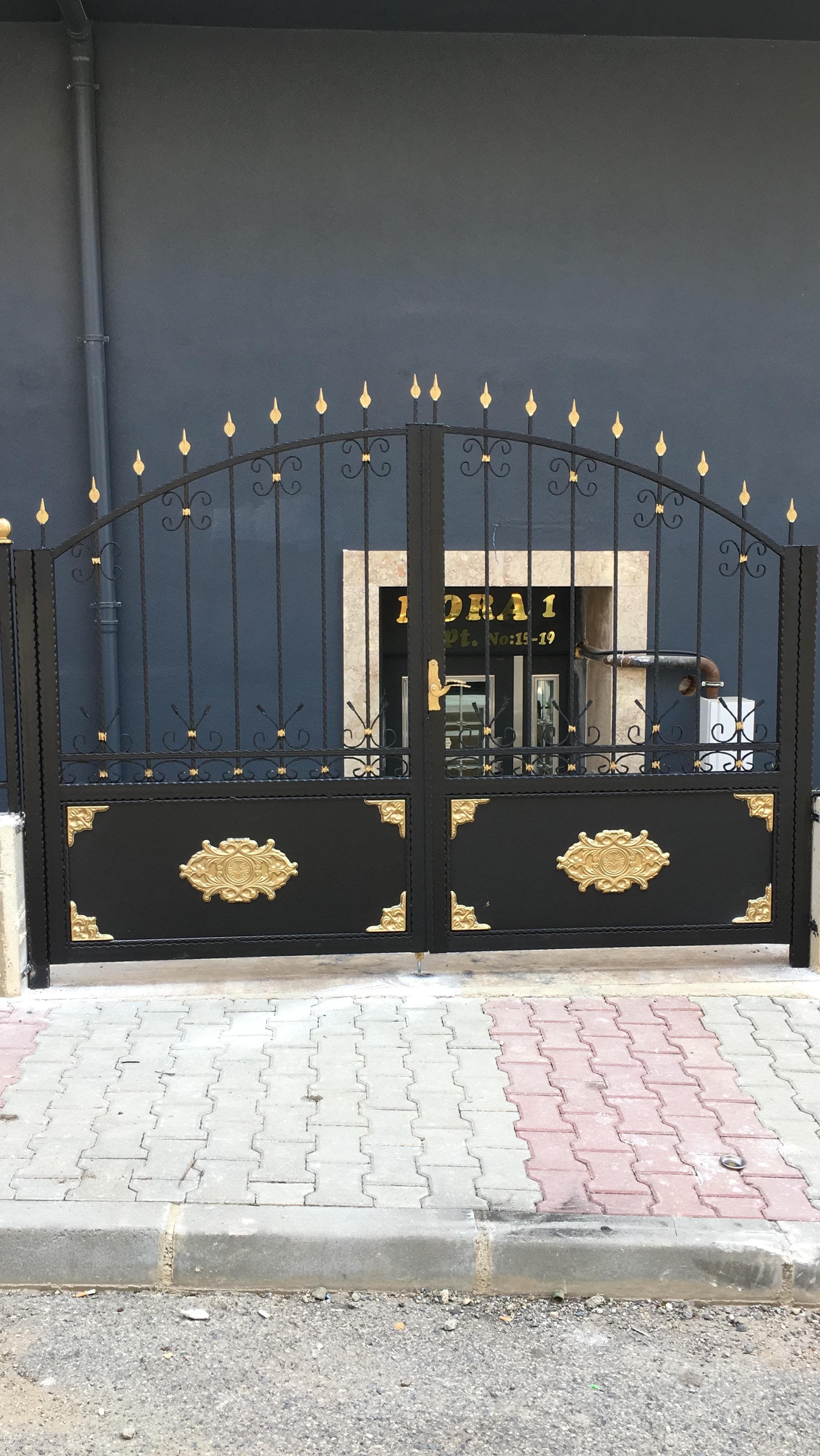 kentsoy çelik ferforje bahçe kapısı - turan yapı